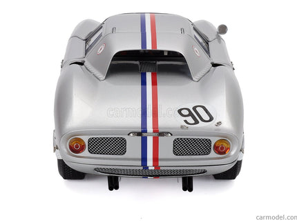 Ferrari 250LM Ch. n5909 N°90 Rally Nassau Tourist 1964 Bob Grossman 1:18 CMC strieborná