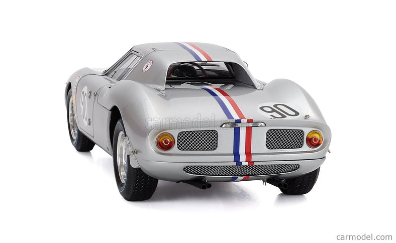 Ferrari 250LM Ch. n5909 N°90 Rally Nassau Tourist 1964 Bob Grossman 1:18 CMC strieborná