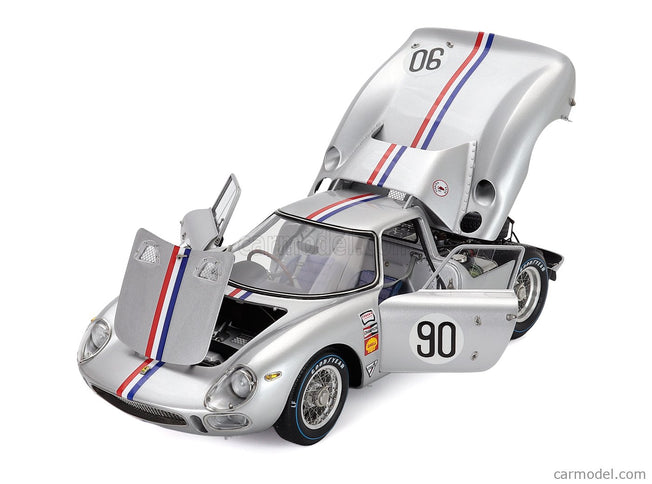 Ferrari 250LM Ch. n5909 N°90 Rally Nassau Tourist 1964 Bob Grossman 1:18 CMC strieborná