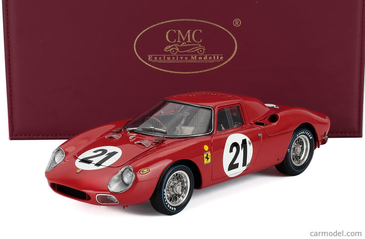 Ferrari 250LM 3.3L V12 Team N.A.R.T. North American Racing N°21 Víťaz 24h Le Mans 1965 Jochen Rindt - Masten Gregory 1:18 CMC červená