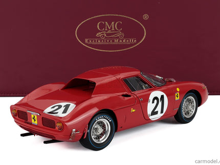 Ferrari 250LM 3.3L V12 Team N.A.R.T. North American Racing N°21 Víťaz 24h Le Mans 1965 Jochen Rindt - Masten Gregory 1:18 CMC červená