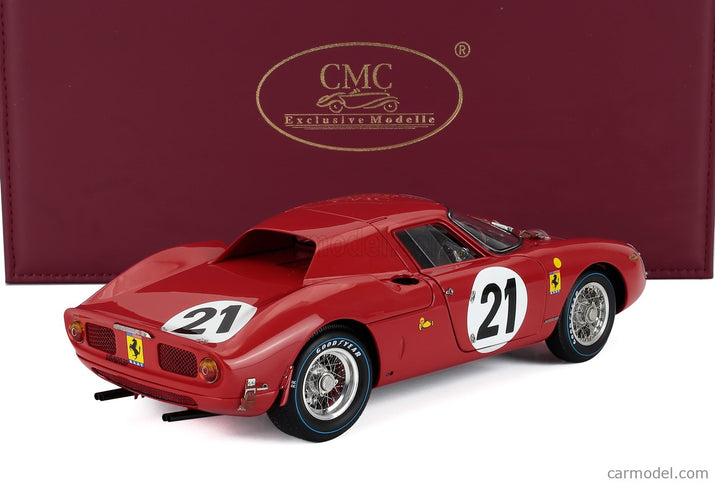 Ferrari 250LM 3.3L V12 Team N.A.R.T. North American Racing N°21 Víťaz 24h Le Mans 1965 Jochen Rindt - Masten Gregory 1:18 CMC červená