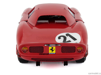 Ferrari 250LM 3.3L V12 Team N.A.R.T. North American Racing N°21 Víťaz 24h Le Mans 1965 Jochen Rindt - Masten Gregory 1:18 CMC červená