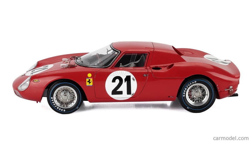 Ferrari 250LM 3.3L V12 Team N.A.R.T. North American Racing N°21 Víťaz 24h Le Mans 1965 Jochen Rindt - Masten Gregory 1:18 CMC červená