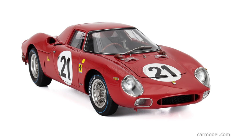 Ferrari 250LM 3.3L V12 Team N.A.R.T. North American Racing N°21 Víťaz 24h Le Mans 1965 Jochen Rindt - Masten Gregory 1:18 CMC červená