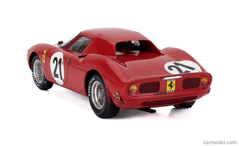 Ferrari 250LM 3.3L V12 Team N.A.R.T. North American Racing N°21 Víťaz 24h Le Mans 1965 Jochen Rindt - Masten Gregory 1:18 CMC červená