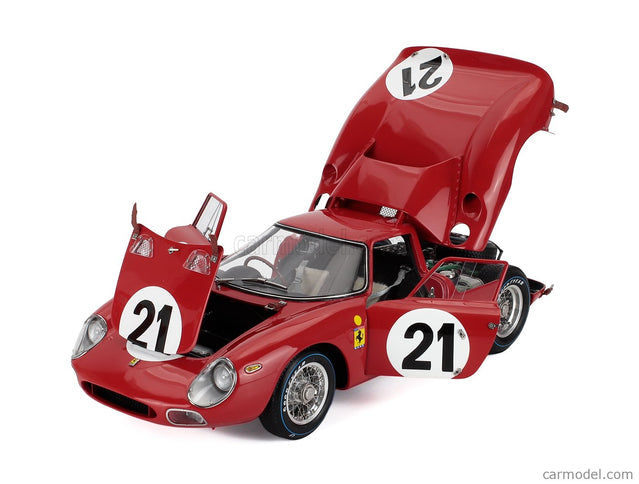 Ferrari 250LM 3.3L V12 Team N.A.R.T. North American Racing N°21 Víťaz 24h Le Mans 1965 Jochen Rindt - Masten Gregory 1:18 CMC červená