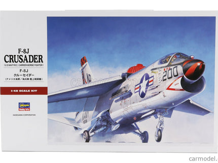 Change Vought F-8J Crusader Airplane Military 1957 1:48 Hasegawa /