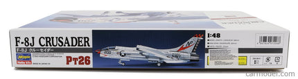Change Vought F-8J Crusader Airplane Military 1957 1:48 Hasegawa /