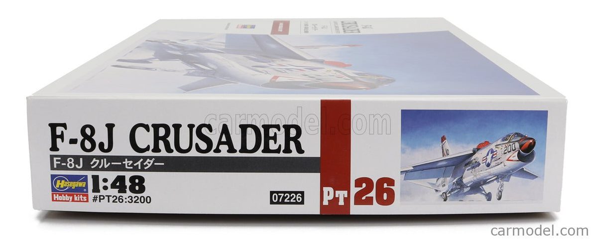 Change Vought F-8J Crusader Airplane Military 1957 1:48 Hasegawa /