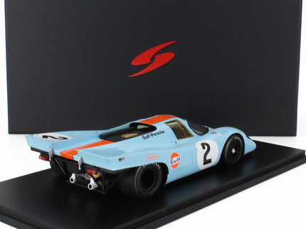 PORSCHE | 917K 4.5L GULF TEAM JOHN WYER AUTOMOTIVE ENGINEERING N 2 WINNER 24h DAYTONA 1970 PEDRO RODRIGUEZ - LEO KINNUNEN - BRIAN REDMAN | LIGHT BLUE ORANGE