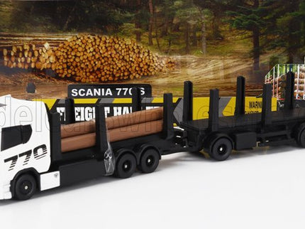 SCANIA | S770 V8 TRUCK TRASPORTO TRONCHI 2021 | WHITE BLACK