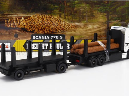 SCANIA | S770 V8 TRUCK TRASPORTO TRONCHI 2021 | WHITE BLACK