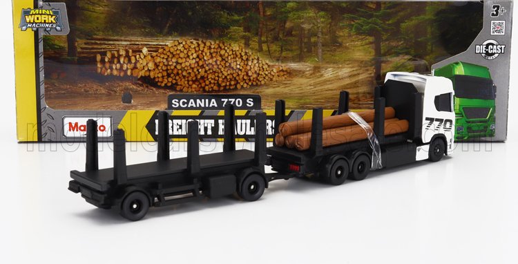 SCANIA | S770 V8 TRUCK TRASPORTO TRONCHI 2021 | WHITE BLACK
