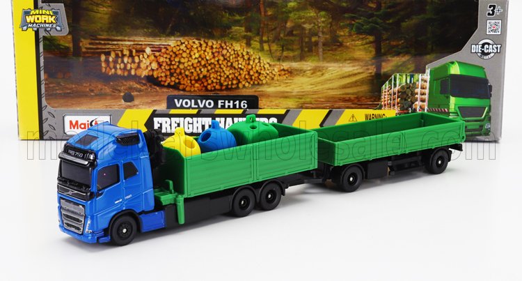 VOLVO | FH16 XL 750 TRUCK WITH GRUE 2021 | BLUE GREEN