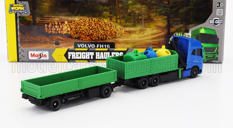 VOLVO | FH16 XL 750 TRUCK WITH GRUE 2021 | BLUE GREEN