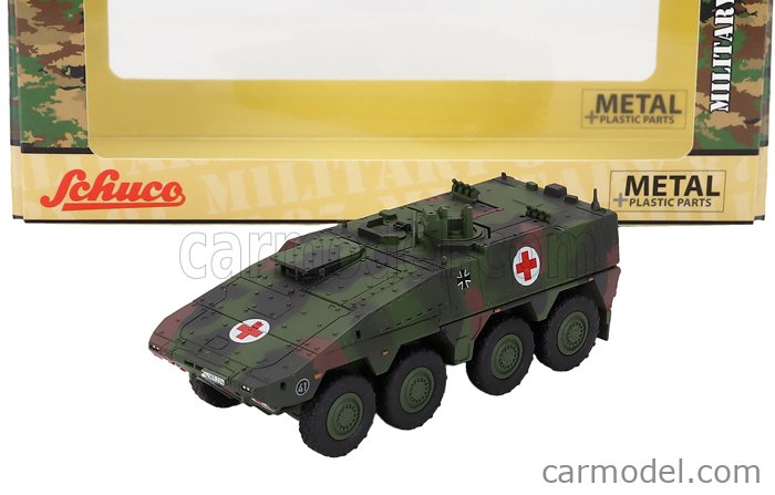 Tank Boxer Military Army Medic Unit 1945 1:87 Schuco maskovacia
