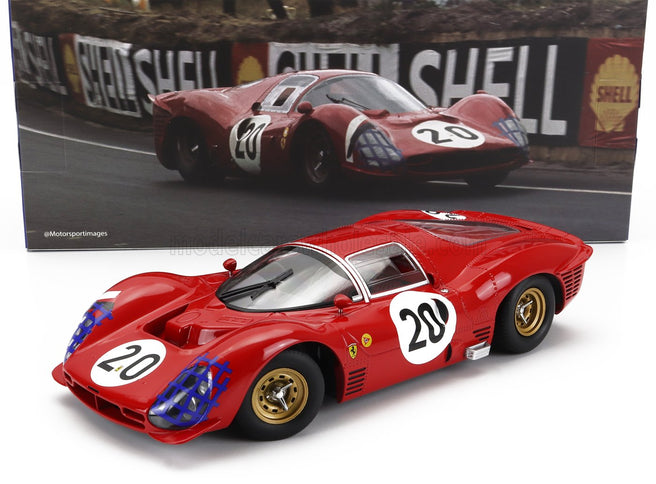 FERRARI | 330 P3 4.0L V12 COUPE ch.0848 TEAM FERRARI SEFAC N 20 24h LE MANS 1966 LUDOVICO SCARFIOTTI - MIKE PARKES | RED