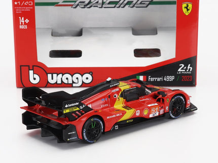 FERRARI | 499P 3.0L TURBO V6 TEAM FERRARI AF CORSE N 51 WINNER 24h LE MANS 2023 ALESSANDRO PIER GUIDI - JAMES CALADO - ANTONIO GIOVINAZZI | RED YELLOW BLACK