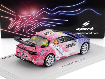 RENAULT | ALPINE A110 RGT TEAM CODE RACING DEVELOPMENT N 62 RGT RALLY MONTECARLO 2024 CHRISTOPHE BERARD - CHRISTOPHE BERNABO | BLUE WHITE PINK