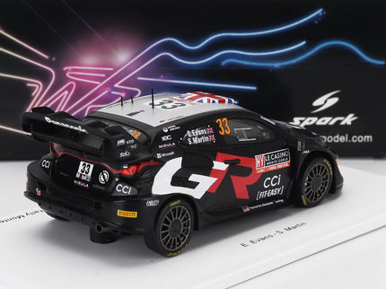 TOYOTA | YARIS GR RALLY1 HYBRID TEAM TOYOTA GAZOO RACING WRT N 33 3rd RALLY MONTECARLO 2024 ELFYN EVANS - MARTIN SCOTT | BLACK WHITE