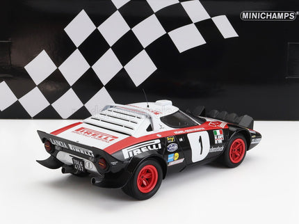 LANCIA | STRATOS HF PIRELLI (night version) N 1 WINNER RALLY DYNAVIT SAARLAND 1978 WALTER ROHRL - CHRISTIAN GEISTDORFER | RED BLACK WHITE