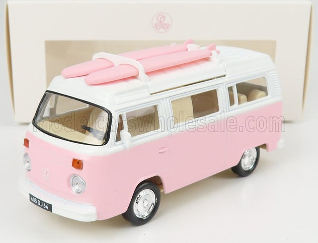 PORSCHE | T2b CAMPER VAN 1962 | PINK WHITE