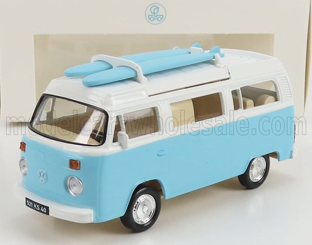 PORSCHE | T2b CAMPER VAN 1962 | LIGHT BLUE WHITE