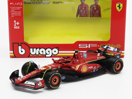 FERRARI | F1  SF-24 TEAM SCUDERIA FERRARI N 55 5th EMILIA ROMAGNA IMOLA GP 2024 CARLOS SAINZ | RED BLACK