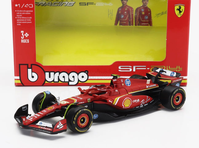 FERRARI | F1  SF-24 TEAM SCUDERIA FERRARI N 55 5th EMILIA ROMAGNA IMOLA GP 2024 CARLOS SAINZ | RED BLACK