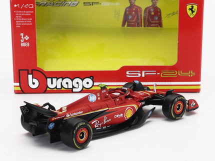 FERRARI | F1  SF-24 TEAM SCUDERIA FERRARI N 55 5th EMILIA ROMAGNA IMOLA GP 2024 CARLOS SAINZ | RED BLACK