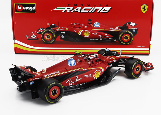 FERRARI | F1  SF-24 TEAM SCUDERIA FERRARI N 55 SEASON 2024 CARLOS SAINZ | RED BLACK