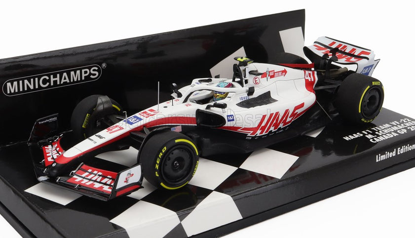 HAAS | F1  VF-22 TEAM HAAS N 47 CANADA GP 2022 MICK SCHUMACHER | WHITE BLACK RED
