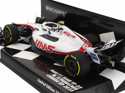HAAS | F1  VF-22 TEAM HAAS N 47 CANADA GP 2022 MICK SCHUMACHER | WHITE BLACK RED