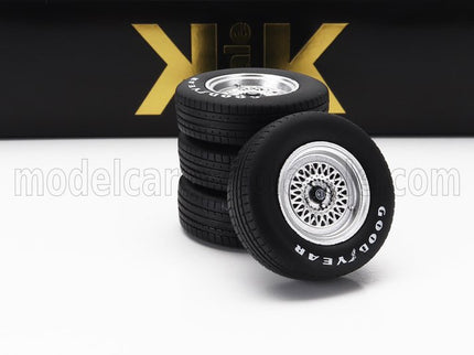 ACCESSORIES | SET 4X WHEELS AND RIMS FOR ESPRIT TURBO 1981 | BLACK SILVER