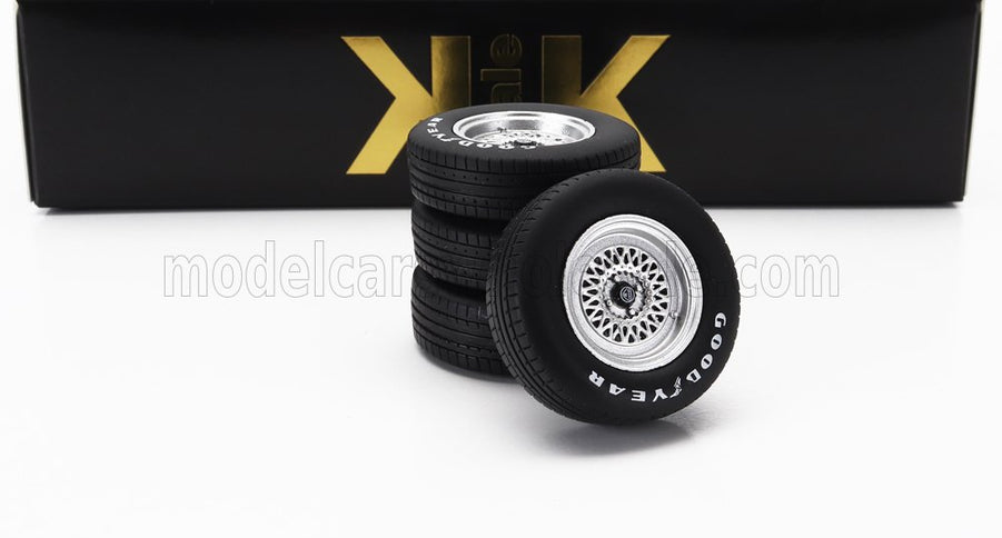 ACCESSORIES | SET 4X WHEELS AND RIMS FOR ESPRIT TURBO 1981 | BLACK SILVER