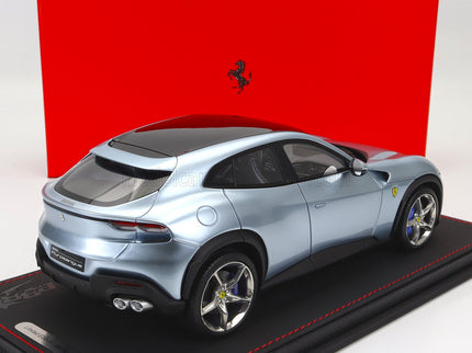 FERRARI | PUROSANGUE SUV 2022 - CON VETRINA - WITH SHOWCASE | GRIGIO ALLOY - BLUE GREY MET