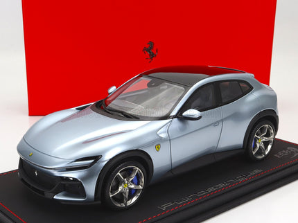 FERRARI | PUROSANGUE SUV 2022 - CON VETRINA - WITH SHOWCASE | GRIGIO ALLOY - BLUE GREY MET