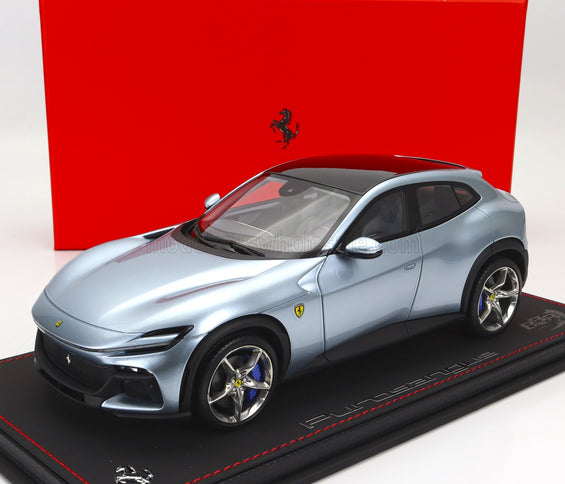 FERRARI | PUROSANGUE SUV 2022 - CON VETRINA - WITH SHOWCASE | GRIGIO ALLOY - BLUE GREY MET