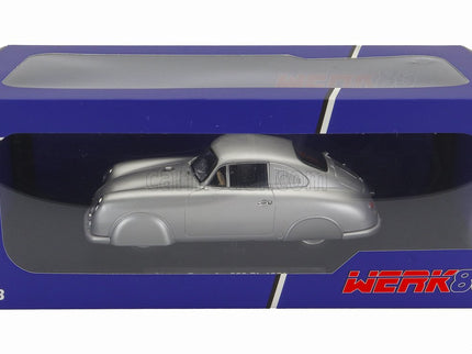 Porsche 356 SL Coupe Bez Dekorácií Version 1951 1:18 Werk83 strieborná