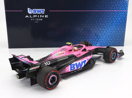 ALPINE | F1  A523 TEAM BWT ALPINE N 10 9th BAHRAIN GP WITH PIT BOARD 2023 PIERRE GASLY | PINK BLACK BLUE