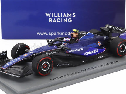 WILLIAMS | F1  FW46 TEAM WILLIAMS RACING N 2 BAHRAIN GP 2024 LOGAN SARGEANT | 2 TONE BLUE