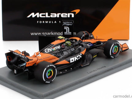 Mclaren F1 MCL38 Team Mclaren N°4 Víťaz Miami GP 2024 First F1 Victory Lando Norris 1:43 Spark Model oranžová čierna
