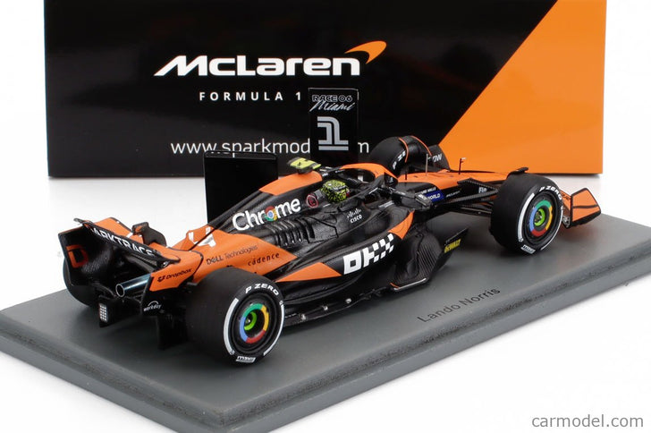 Mclaren F1 MCL38 Team Mclaren N°4 Víťaz Miami GP 2024 First F1 Victory Lando Norris 1:43 Spark Model oranžová čierna