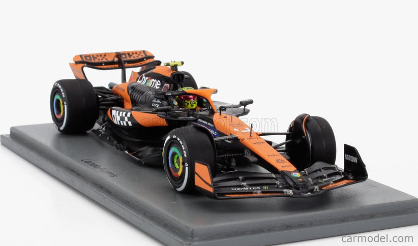 Mclaren F1 MCL38 Team Mclaren N°4 Víťaz Miami GP 2024 First F1 Victory Lando Norris 1:43 Spark Model oranžová čierna