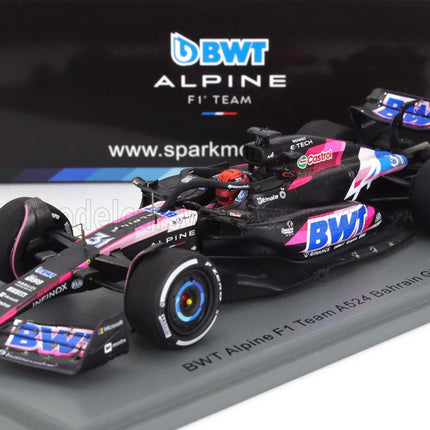 ALPINE | F1  A524 TEAM BWT ALPINE N 31 BAHRAIN GP 2024 ESTEBAN OCON | BLACK BLUE PINK