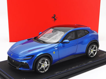 FERRARI | PUROSANGUE SUV 2022 - CON VETRINA - WITH SHOWCASE | BLU CORSA - BLUE MET