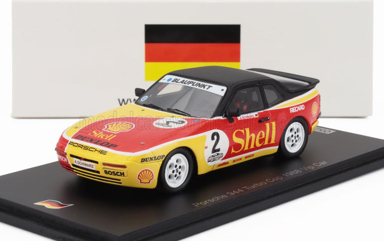 PORSCHE | 944 TURBO N 16 SHELL TURBO CUP GERMANY 1988 ARMIN SCHWARZ | YELLOW RED BLACK