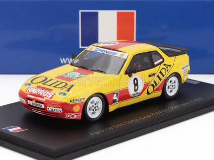 PORSCHE | 944 TURBO N 8 CUP CHAMPION FRANCE 1988 ANDRE BOURDON | YELLOW RED