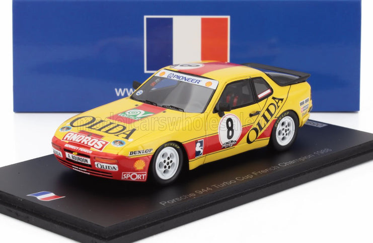 PORSCHE | 944 TURBO N 8 CUP CHAMPION FRANCE 1988 ANDRE BOURDON | YELLOW RED